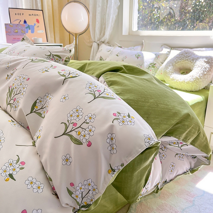 91家纺网 家纺一手货源 找家纺 曼璐家纺 2025新款芦荟棉单品被套