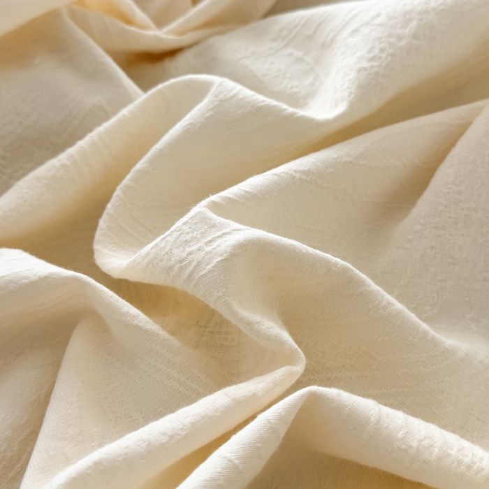 91家纺网 家纺一手货源 找家纺 若未家居 LOVEWE HOUSE 2025新款50S色织空气层水洗大提花全棉四件套 流光-云氧白