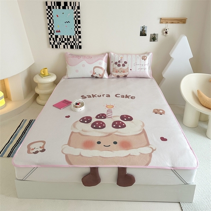 美乐迪家纺 2025新款异形冰藤席 小蛋糕