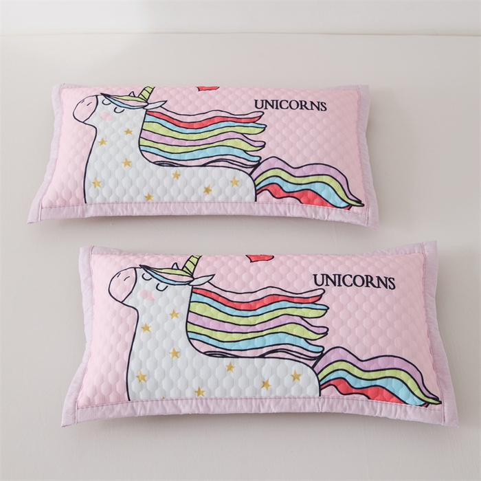 91家纺网 家纺一手货源 找家纺 织布人2025新款荞麦枕夏季卡通凉豆豆枕1-12岁儿童学生枕头幼儿园午睡枕   卡通凉豆豆-彩虹马【学生款茶香枕】