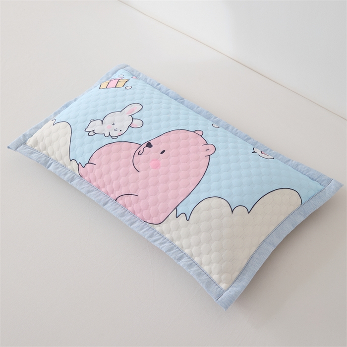 91家纺网 家纺一手货源 找家纺 织布人2025新款荞麦枕夏季卡通凉豆豆枕1-12岁儿童学生枕头幼儿园午睡枕  卡通凉豆豆-小熊【儿童款荞麦枕】