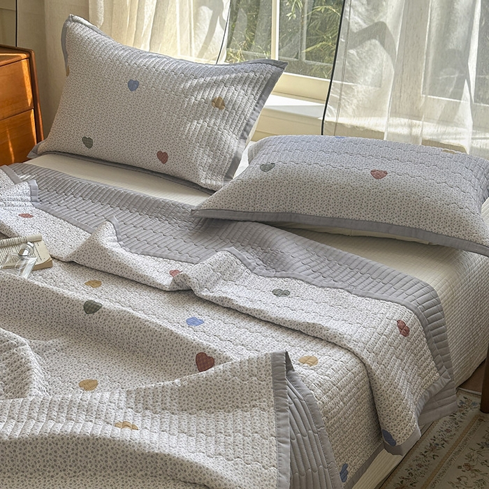 91家纺网 家纺一手货源 找家纺 （总）美优兰 2025春夏新款双面天丝高温砂洗床盖