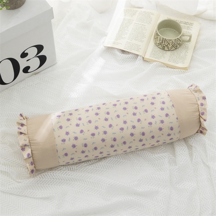 91家纺网 家纺一手货源 找家纺 （总）织布人2025新款荞麦枕全棉小碎花圆柱枕颈椎枕牵引反弓拉伸颈椎枕头