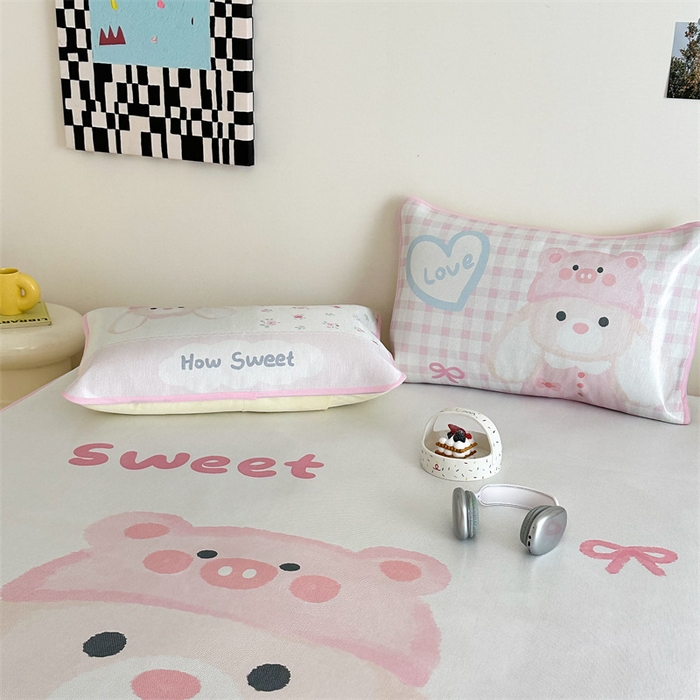 91家纺网 家纺一手货源 找家纺 美乐迪家纺 2025新款异形冰藤席 大耳兔