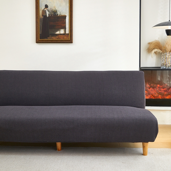 91家纺网 家纺一手货源 找家纺 飞翔家居2025新款玉米绒沙发床套 深灰色