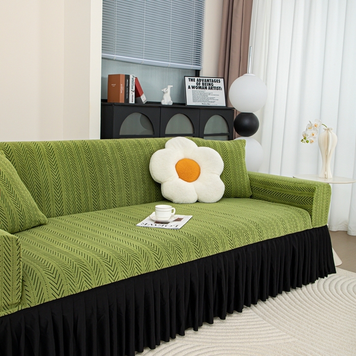 91家纺网 家纺一手货源 找家纺 （总）沐沐2026新款沐熙黑纱沙发套