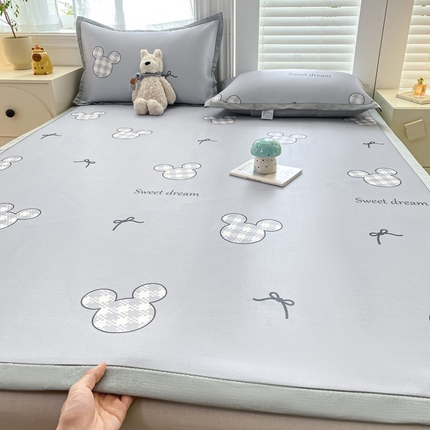 91家纺网 家纺一手货源 找家纺 （总）源舍家纺 2025新款数码印花冰丝席-床席款