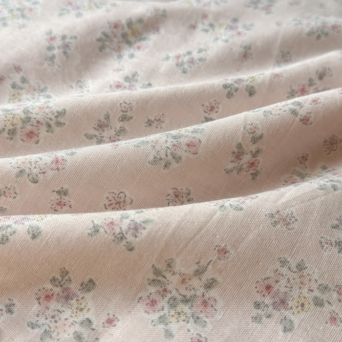 91家纺网 家纺一手货源 找家纺 淑女公社家纺  2025春夏新款法式纯棉双层纱夏被床盖四件套 粉黛