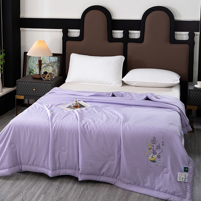 91家纺网 家纺一手货源 找家纺 （总）一博2025新款蚕丝夏凉被