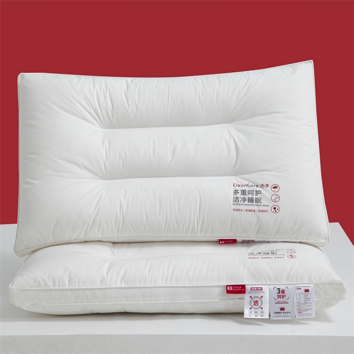 91家纺网 家纺一手货源 找家纺 爱来伊2025新款A类全棉三防枕头酒店枕纯棉酒店三防枕芯枕头  三防-中枕