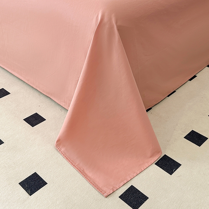 91家纺网 家纺一手货源 找家纺 宇彬家纺 2025直播热款13374全棉母婴级纽扣款压线纯色刺绣四件套全棉贡缎新疆长绒棉字母款轻奢 纽扣-奶油粉