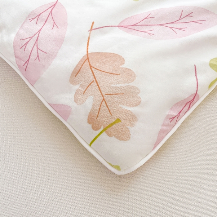 91家纺网 家纺一手货源 找家纺 好梦来家纺（原锦茂家纺） 2025新款印花凉感丝抗菌夏被 叶叶相伴