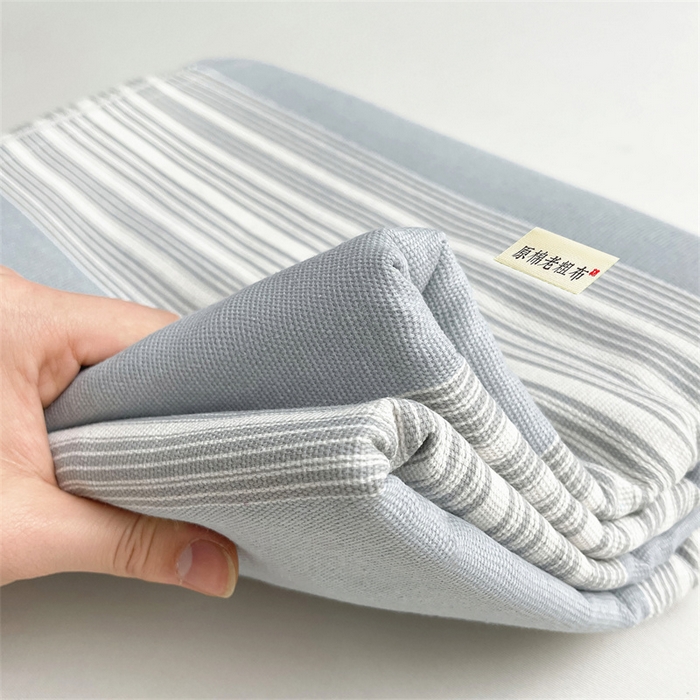 91家纺网 家纺一手货源 找家纺 美梦里 2025新款无印老粗布床单凉席席子 流年灰