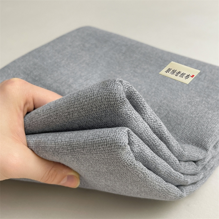 91家纺网 家纺一手货源 找家纺 美梦里 2025新款无印老粗布床单凉席席子 冰山灰