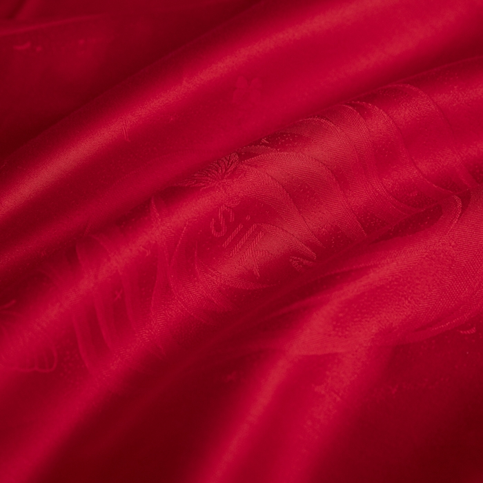 91家纺网 家纺一手货源 找家纺 琪格格纺织 2025新款纯棉婚庆四件套结婚用品提花简约婚庆 花繁锦绣