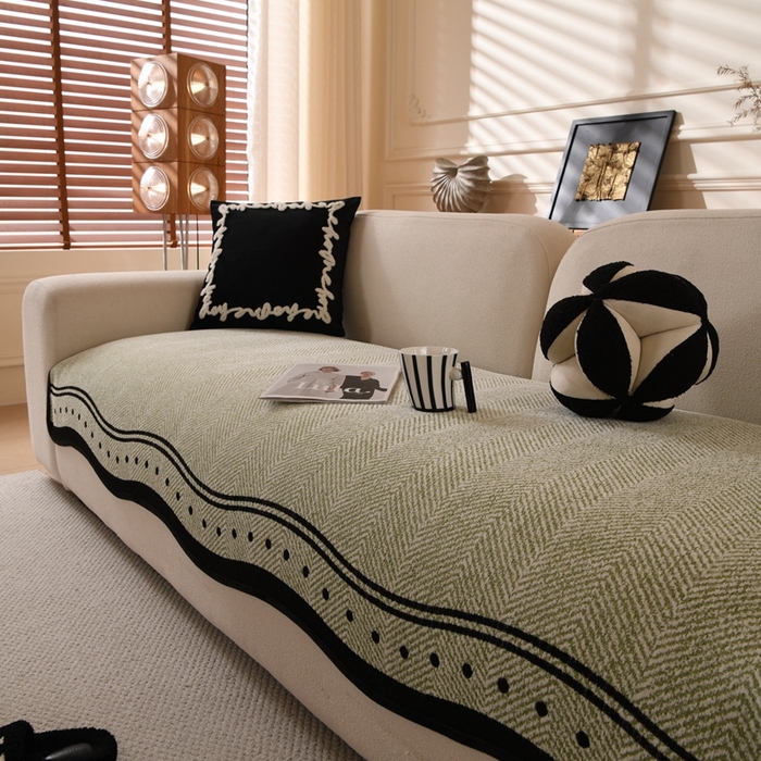 91家纺网 家纺一手货源 找家纺 （总）沐沐2026新款异形波点沙发垫