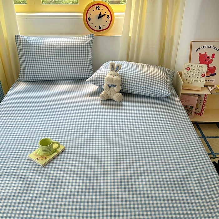 91家纺网 家纺一手货源 找家纺 （总）十一家居 2025新款亲肤裸睡云朵棉水洗棉床笠-洛可系列