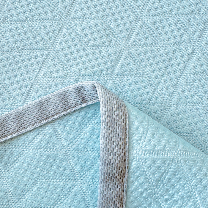 91家纺网 家纺一手货源 找家纺 阿牛席业 2025春夏新款双面云母夏被夏凉被空调被 太空-冰河蓝