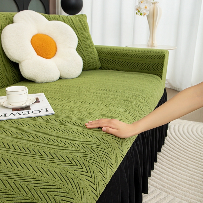 91家纺网 家纺一手货源 找家纺 （总）沐沐2026新款沐熙黑纱沙发套