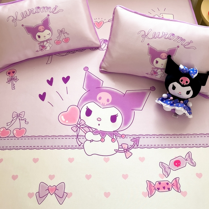 91家纺网 家纺一手货源 找家纺 （总） 博雅新款三丽欧A类大版数码印花1200D冰丝凉席-床笠款