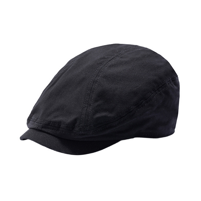 91家纺网 家纺一手货源 找家纺 良品汇馆2025新款日系无印男女棉质透气贝雷帽良品防晒遮阳帽夏季帽子报童帽纯色 黑色均码