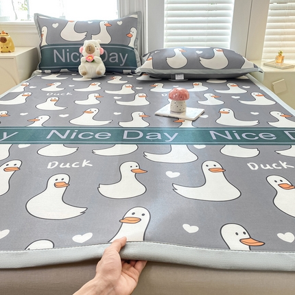 91家纺网 家纺一手货源 找家纺 （总）源舍家纺 2025新款数码印花冰丝席-床席款