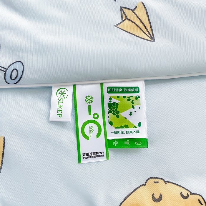 91家纺网 家纺一手货源 找家纺 好梦来家纺（原锦茂家纺） 2025新款印花凉感丝抗菌夏被 太空人