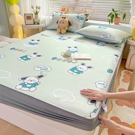 91家纺网 家纺一手货源 找家纺 （总）源舍家纺 2025新款数码印花冰丝席-床笠款