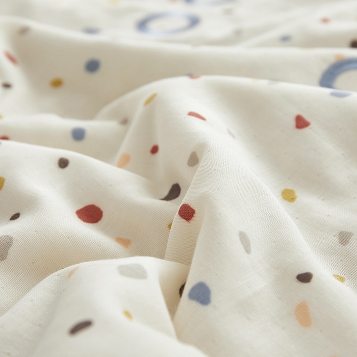 91家纺网 家纺一手货源 找家纺 荷马之梦 2025新款A类原创卡通全棉双层纱贴布绣大豆纤维儿童夏被 酷小熊