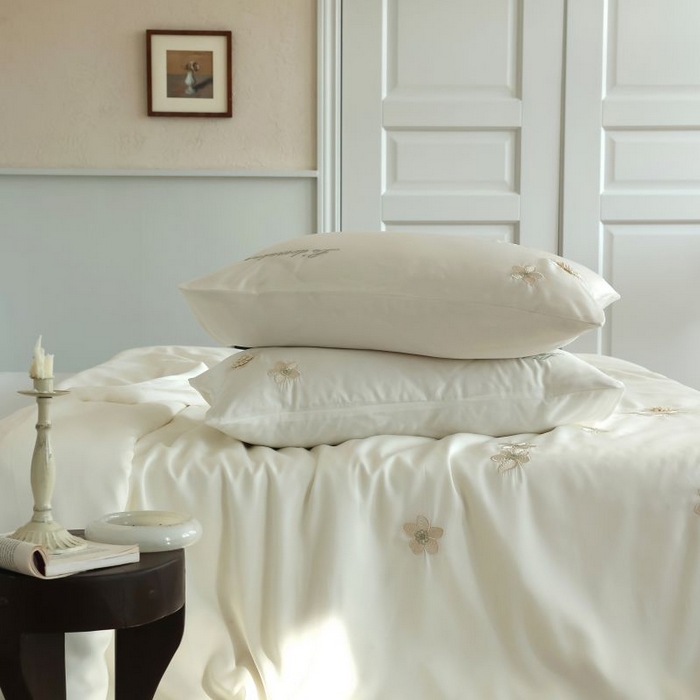 91家纺网 家纺一手货源 找家纺 （总）初拾 2025新款60s天丝棉超细旦立体绣花四件套-仙本那