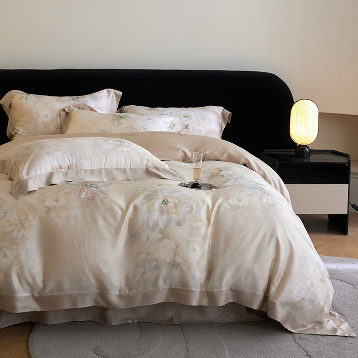 91家纺网 家纺一手货源 找家纺 （总）禾时 2025新款60S兰精天丝印花四件套