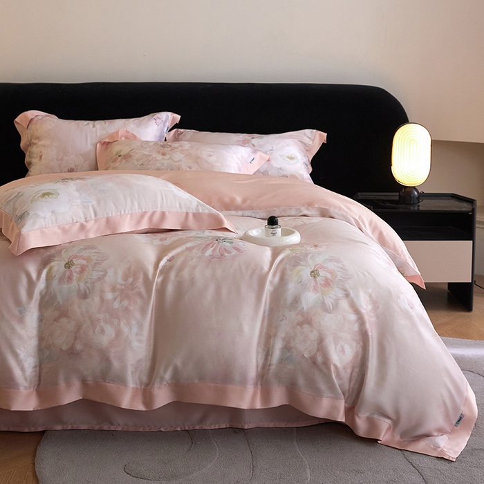 91家纺网 家纺一手货源 找家纺 （总）禾时 2025新款60S兰精天丝印花四件套