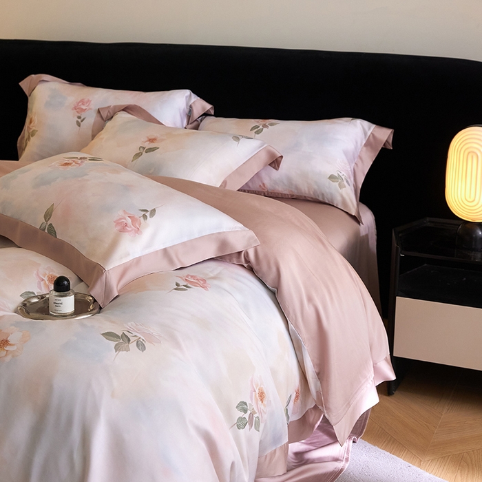 91家纺网 家纺一手货源 找家纺 （总）禾时 2025新款60S兰精天丝印花四件套