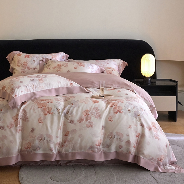 91家纺网 家纺一手货源 找家纺 （总）禾时 2025新款60S兰精天丝印花四件套