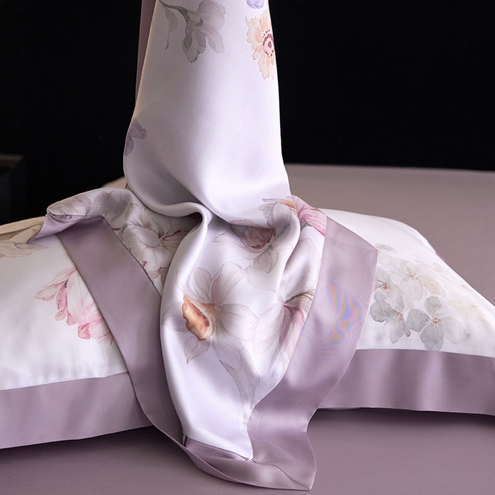 91家纺网 家纺一手货源 找家纺 禾时 2025新款60S兰精天丝印花四件套 初禾