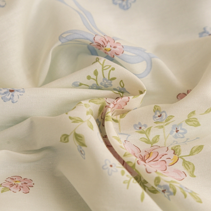 91家纺网 家纺一手货源 找家纺 拔萃 2025新款0.9米床1.2米床纯棉全棉学生宿舍床单款三件套六件套 幽幽花间兔