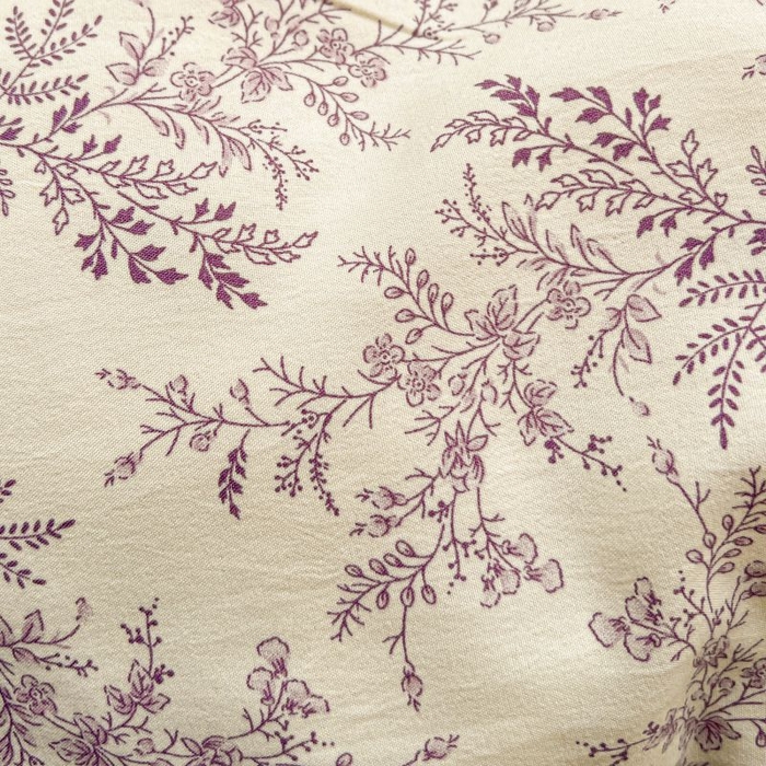 91家纺网 家纺一手货源 找家纺 朵朵家纺 2025新款球球款云感四件套水洗棉简约风小碎花被套三件套（可定制尺寸 ） 紫颜