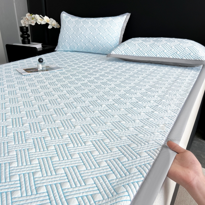 91家纺网 家纺一手货源 找家纺 （总）欧邦 2025新款加厚PE中分子凉感豆豆软席-极简系列