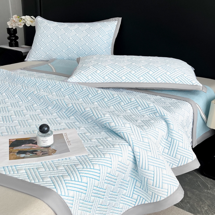 91家纺网 家纺一手货源 找家纺 （总）欧邦 2025新款加厚PE中分子凉感豆豆软席-极简系列