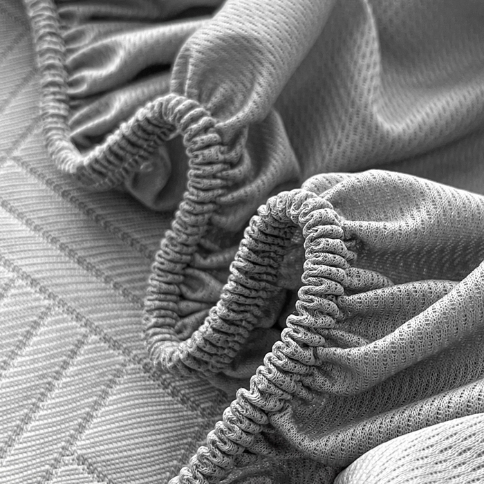 91家纺网 家纺一手货源 找家纺 欧邦 2025新款加厚PE中分子凉感豆豆软席-极简系列 床笠款-极简-灰