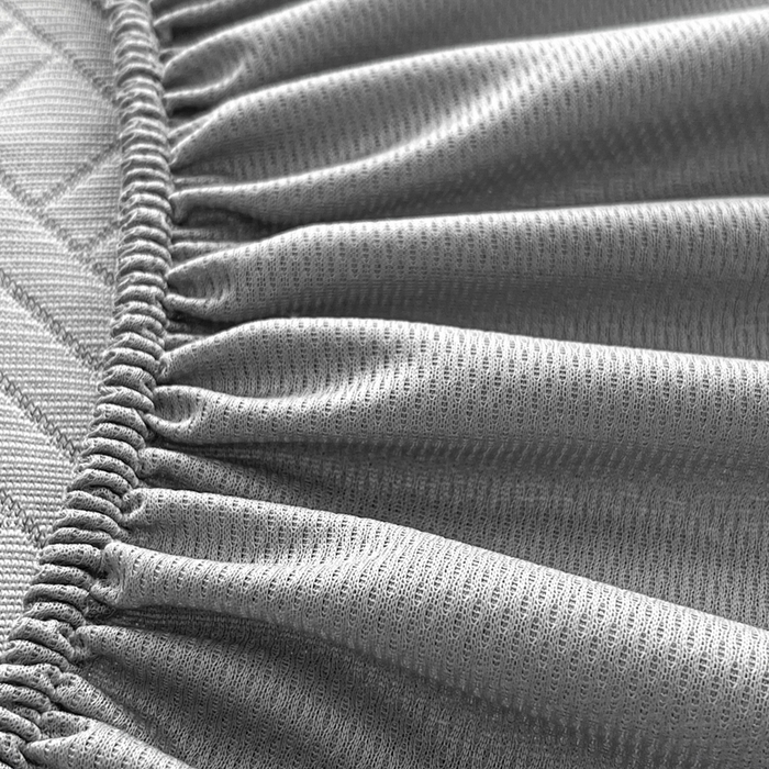 91家纺网 家纺一手货源 找家纺 欧邦 2025新款加厚PE中分子凉感豆豆软席-极简系列 床笠款-极简-灰