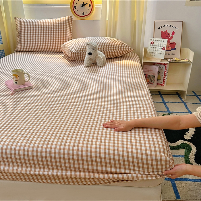 91家纺网 家纺一手货源 找家纺 （总）十一家居 2025新款亲肤裸睡云朵棉水洗棉床笠-洛可系列