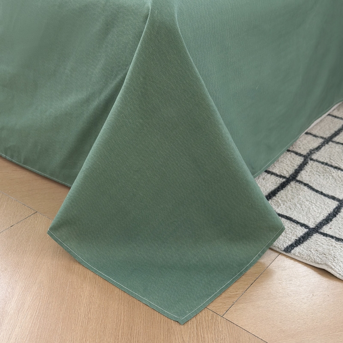 91家纺网 家纺一手货源 找家纺 可可家纺 2025新款印花卡通芦荟棉被套亲肤被罩单件小清新 绿小格