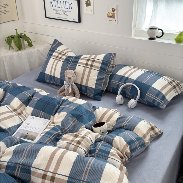 91家纺网 家纺一手货源 找家纺 可可家纺 2025新款印花卡通芦荟棉被套亲肤被罩单件小清新 品味时尚