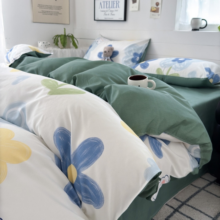 91家纺网 家纺一手货源 找家纺 可可家纺 2025新款印花卡通芦荟棉被套亲肤被罩单件小清新 宠物园地