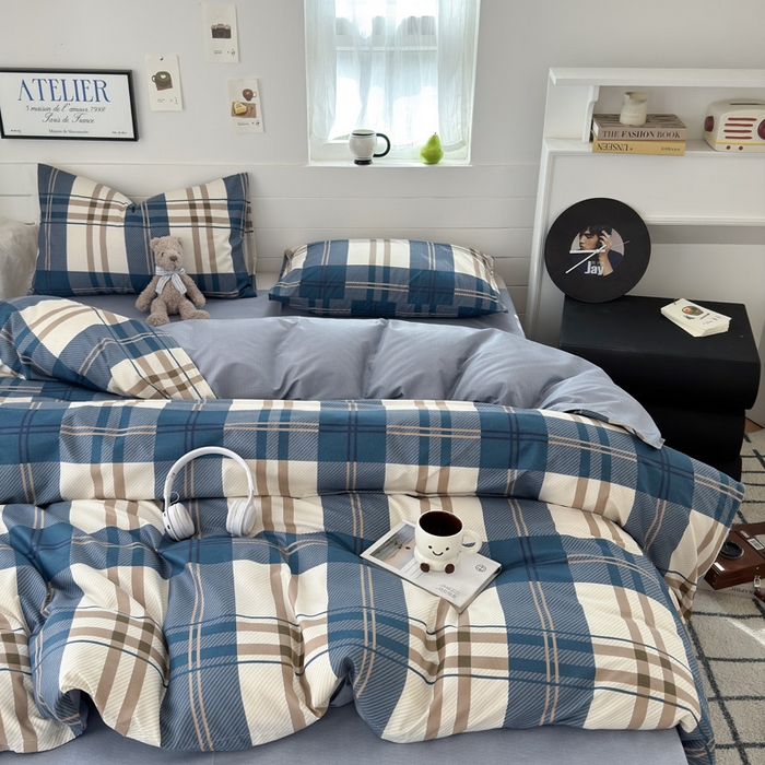 91家纺网 家纺一手货源 找家纺 可可家纺 2025新款印花卡通芦荟棉被套亲肤被罩单件小清新 品味时尚