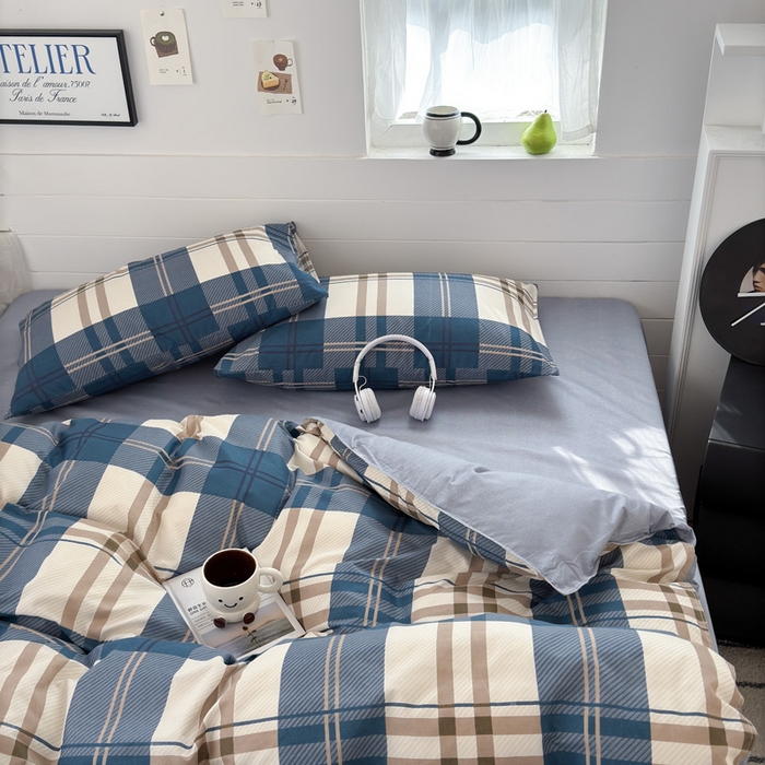 91家纺网 家纺一手货源 找家纺 可可家纺 2025新款印花卡通芦荟棉被套亲肤被罩单件小清新 品味时尚