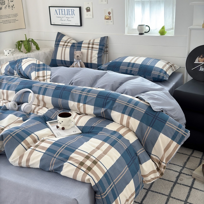 91家纺网 家纺一手货源 找家纺 可可家纺 2025新款印花卡通芦荟棉被套亲肤被罩单件小清新 品味时尚