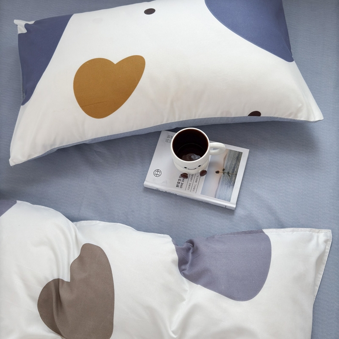 91家纺网 家纺一手货源 找家纺 可可家纺 2025新款印花卡通芦荟棉被套亲肤被罩单件小清新 萌宝小熊