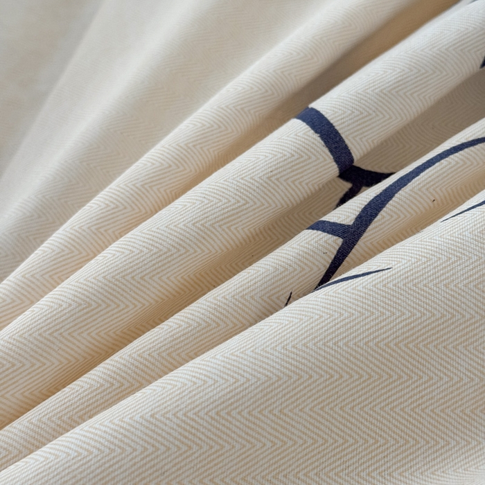 91家纺网 家纺一手货源 找家纺 可可家纺 2025新款印花卡通芦荟棉被套亲肤被罩单件小清新 欢乐小狗